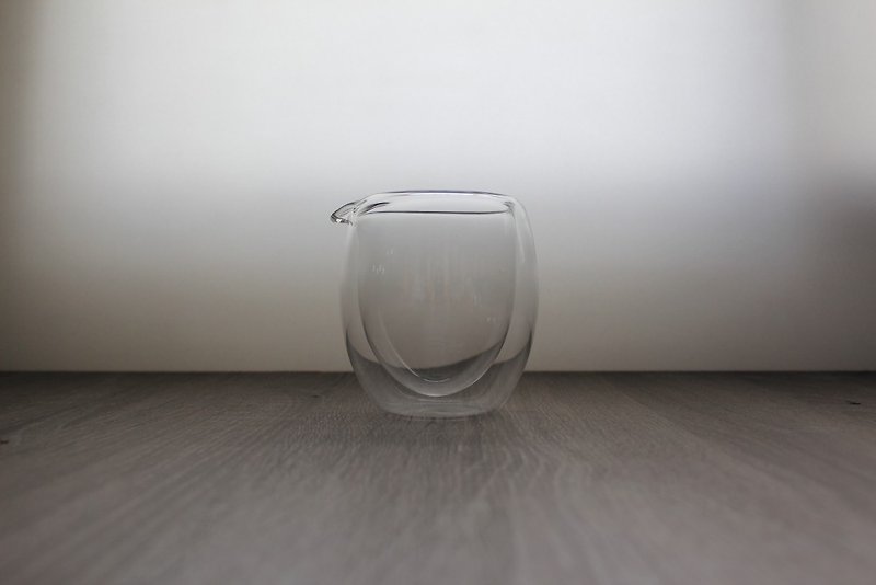 【有好食茶】雙層隔熱透明不燙手茶海 公道杯 茶具 - 茶壺/茶杯/茶具 - 玻璃 透明