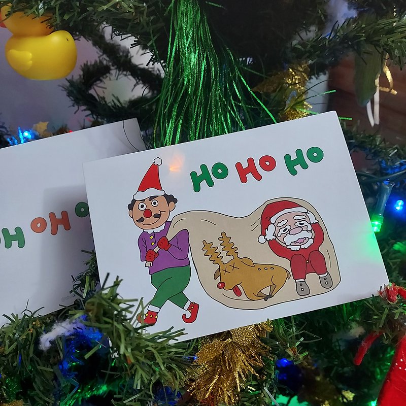 Greeting Cards/Christmas/The Elf Strikes Back - การ์ด/โปสการ์ด - กระดาษ ขาว