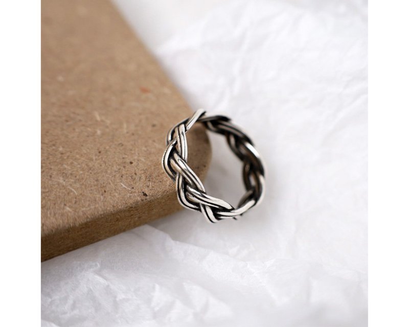 I Pulse I 925 sterling silver ring - แหวนทั่วไป - เงินแท้ สีเงิน