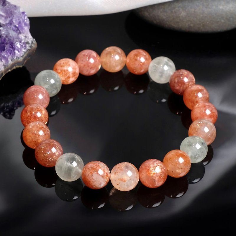 #296 One Picture One Object/9.5mm Arusha Crystal Bracelet Stone Happy Positive Energy Popularity - Bracelets - Crystal Orange