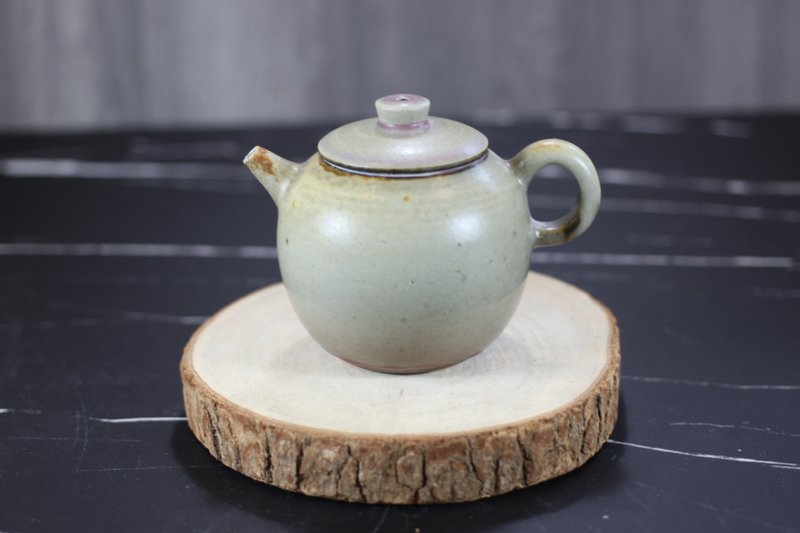 【送禮好物】柴燒鈞窯 手拉坯茶壺 名家葉敏祥手工作品 - 茶壺/茶杯/茶具 - 瓷 