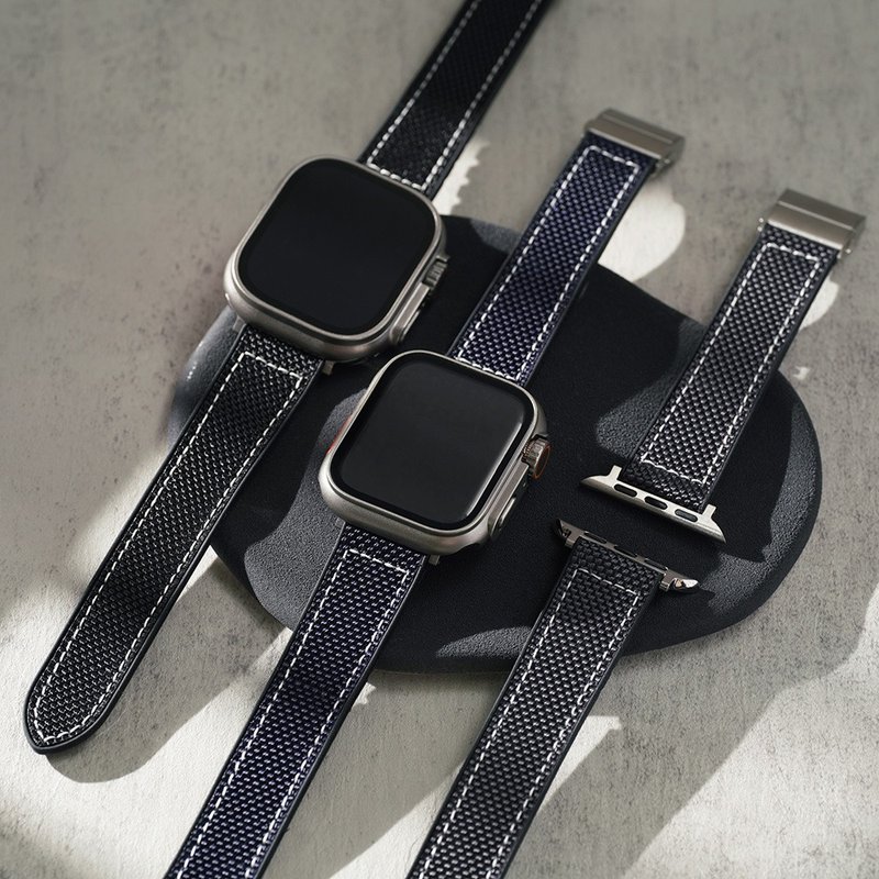 Apple watch - Stitched simple waterproof canvas Apple watch strap - Watchbands - Other Materials 