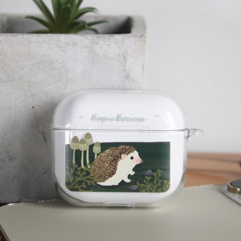 刺蝟 透明 AirPods 保護套(硬殼/軟殼可選) - AirPods/耳機保護套 - 塑膠 透明