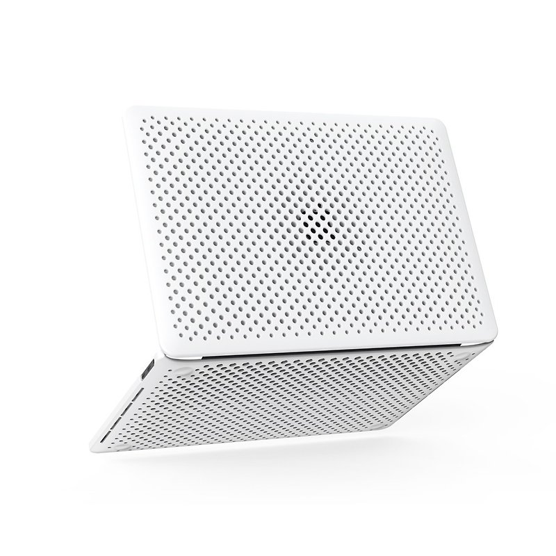 AndMesh MacBook Pro 13吋 Japanese dot soft anti-collision set - white (4571384955966) - Tablet & Laptop Cases - Plastic White