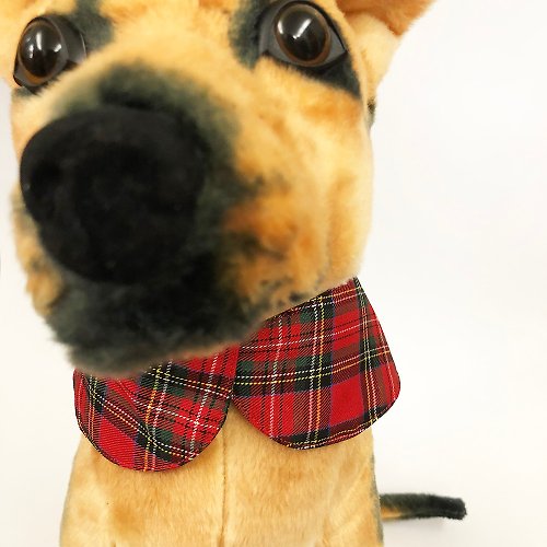 TOTOMOMO 蘇格蘭格紋犬用裝飾領巾/小披風 四色