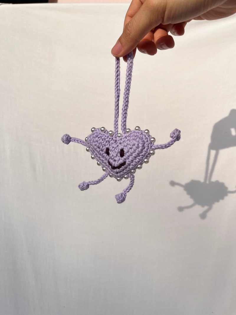 Heart walking, Keychain, Heart shape, Tassel, Bag s Accessories - 鑰匙圈/鑰匙包 - 其他材質 多色