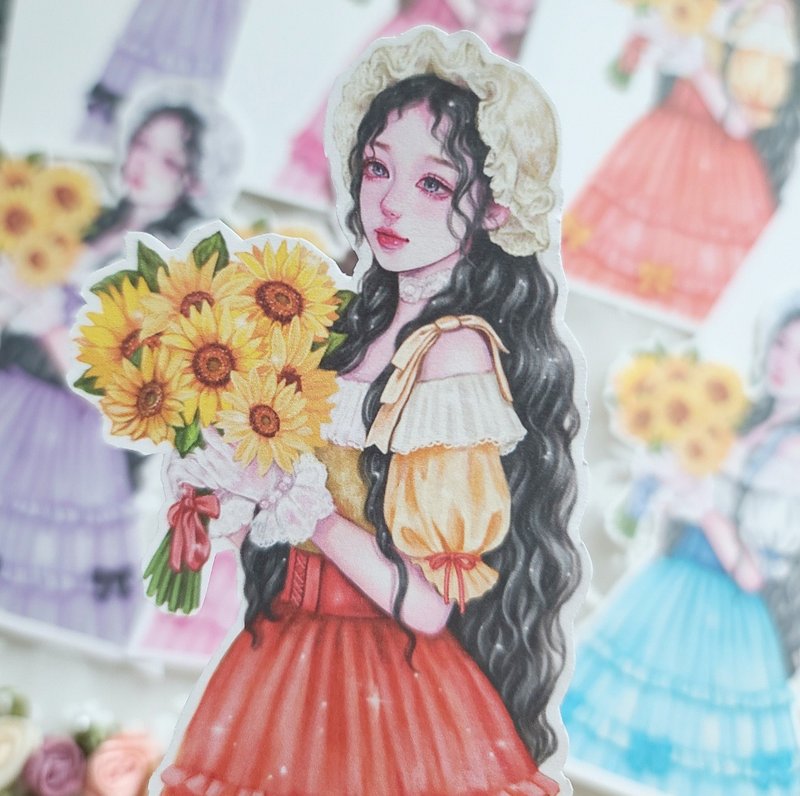 Sunny sticker - 貼紙 - 紙 多色
