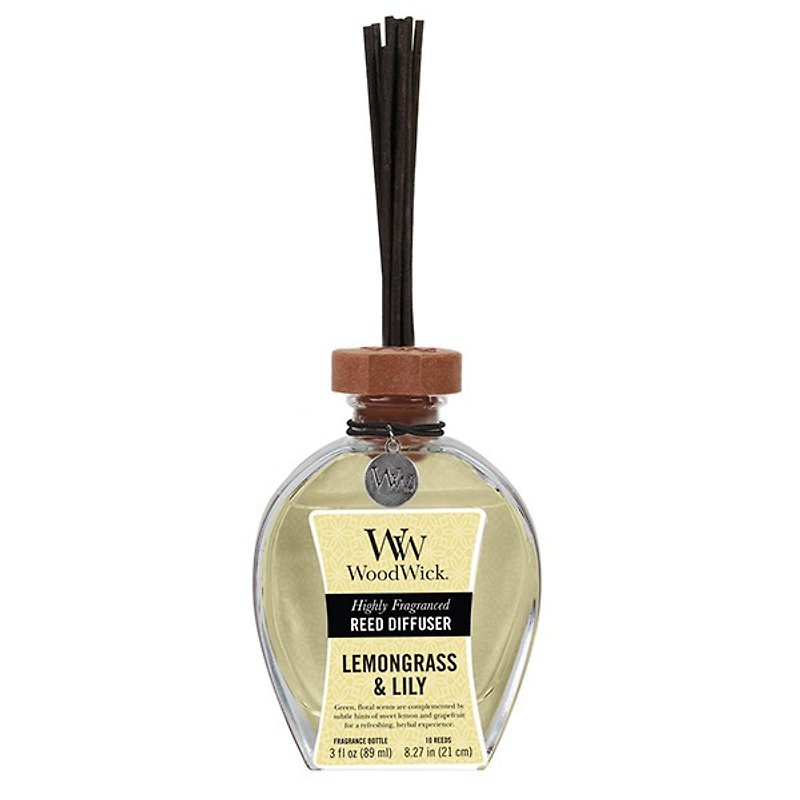 3oz. Reed diffuser perfume fairy lemongrass natural plant extract essential oil green herbal fragrance lover gift - น้ำหอม - วัสดุอื่นๆ 