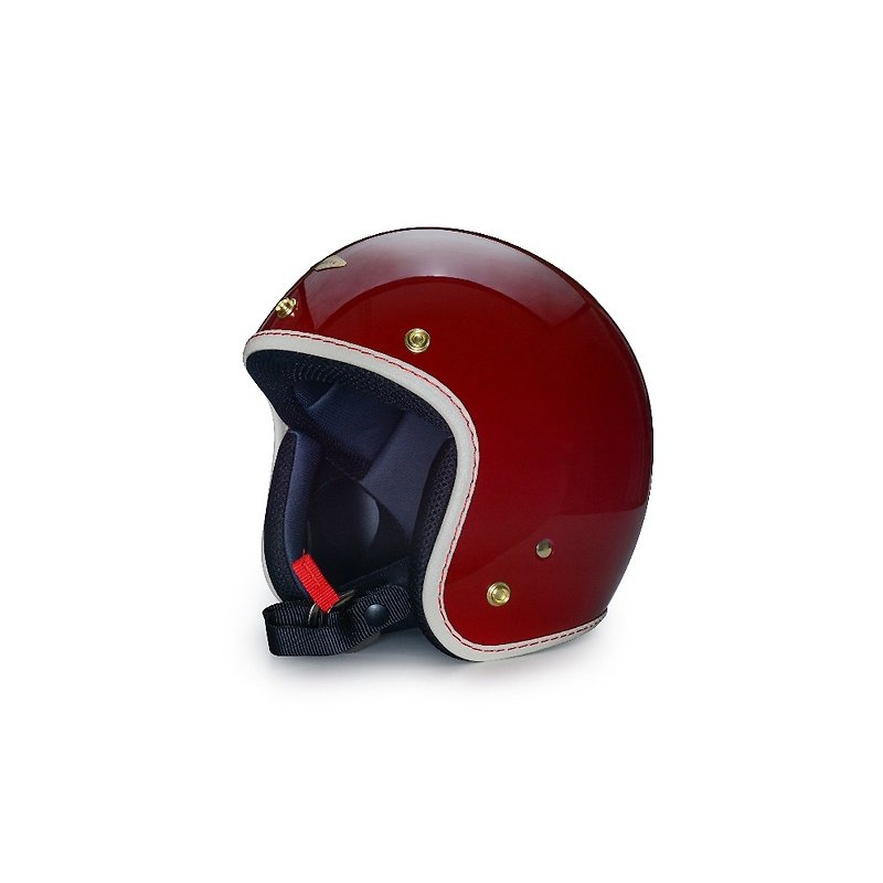 VAN 汎 - 亮光復古紅 - 電單車頭盔 - 塑膠 