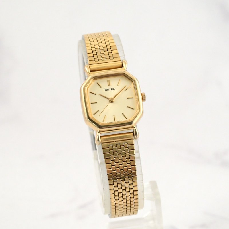 SEIKO 女性用腕時計 クォーツ ゴールド 4N21-5022 手錶 古董錶  日本直送 - 女錶 - 不鏽鋼 金色