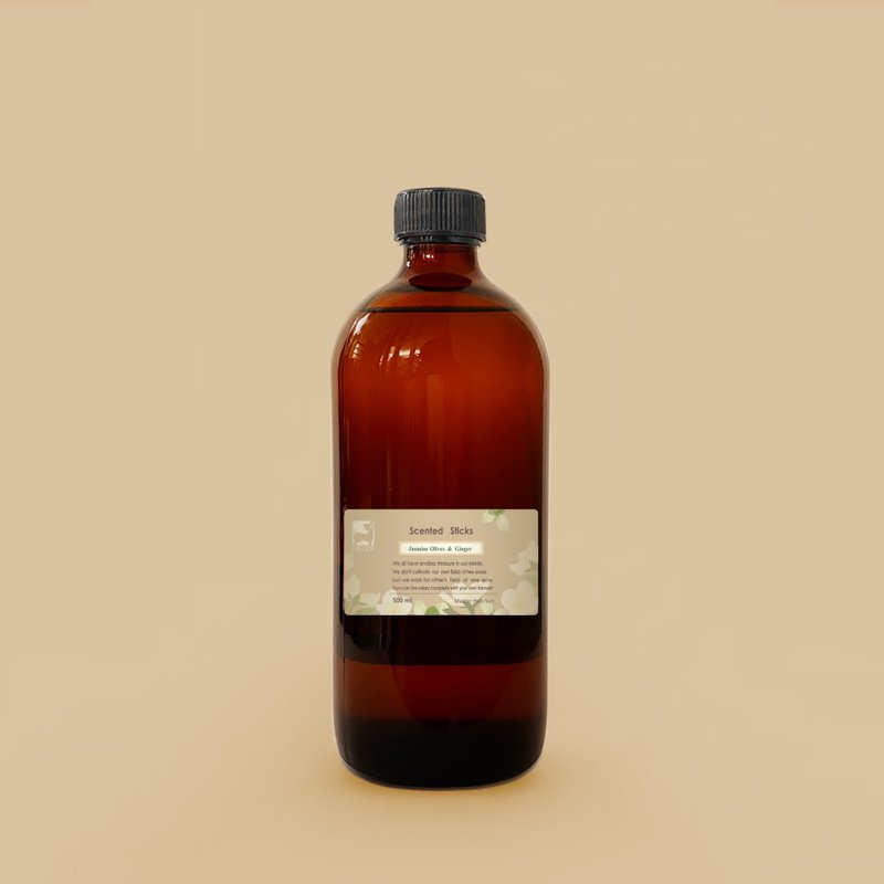 【GIN-GER】茉莉薑芬擴香補充瓶 500ml - 香氛/精油/擴香 - 精油 