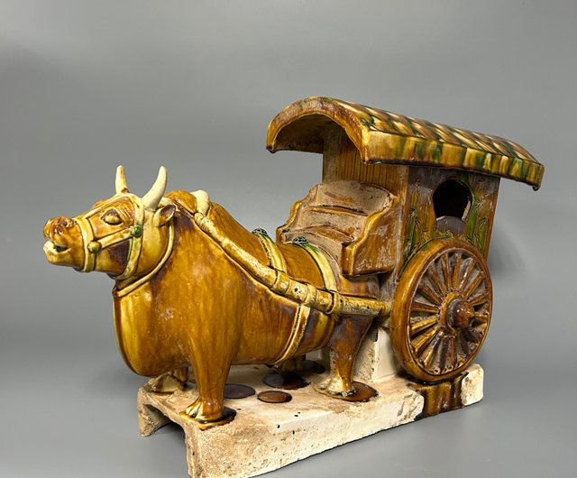 好評 唐時代の三色の牛車の置物 Pinkoi - 置物 コレクター ショップ - 工芸品