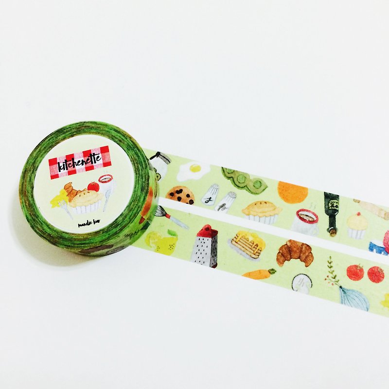 Kitchenette Washi Tape - มาสกิ้งเทป - กระดาษ สีเขียว