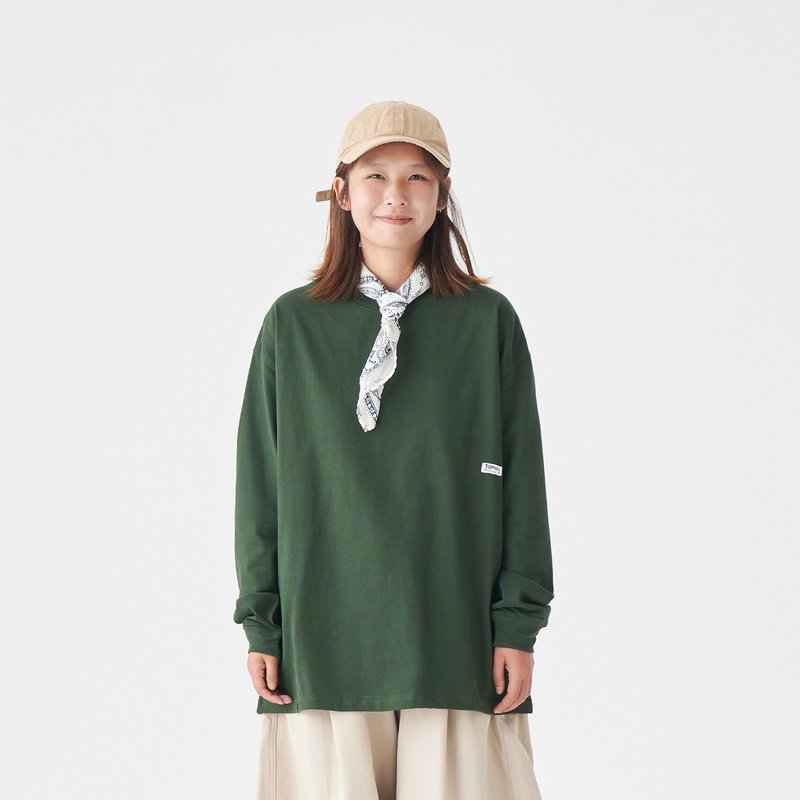 TopBasics 基礎款純棉長袖T恤 - 男 T 恤 - 棉．麻 白色