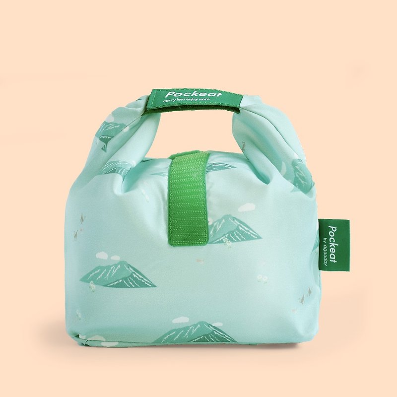塑膠 便當盒/食物袋 綠色 - 好日子 | Pockeat環保食物袋(小食袋)-玉山