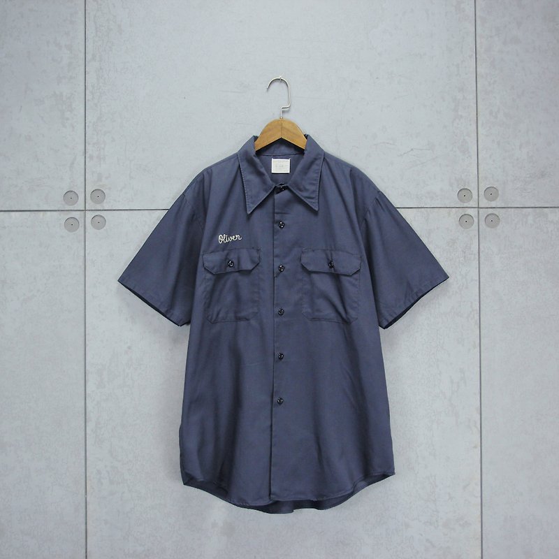 Tsubasa.Y old house BIG MAC shirt re-unlimited conflict, work shirt - เสื้อเชิ้ตผู้ชาย - ผ้าฝ้าย/ผ้าลินิน 