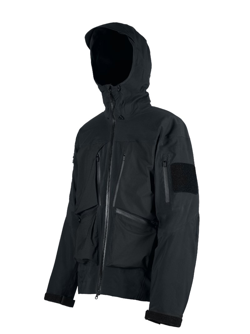 全能透氣Polartec NeoShell軟硬殼連帽沖鋒衣 - 男夾克/外套 - 其他材質 黑色