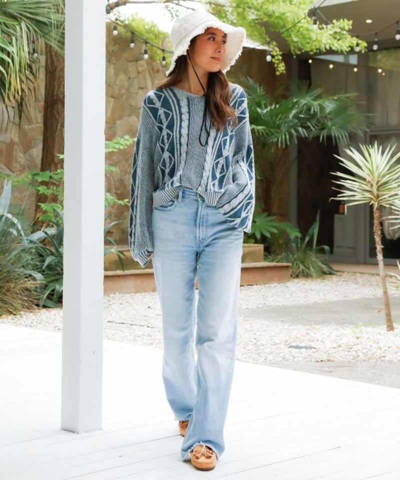 【熱門預購】短版針織紋路圓領毛衣 (4色) 46B-6103 - 女毛衣/針織衫 - 棉．麻 