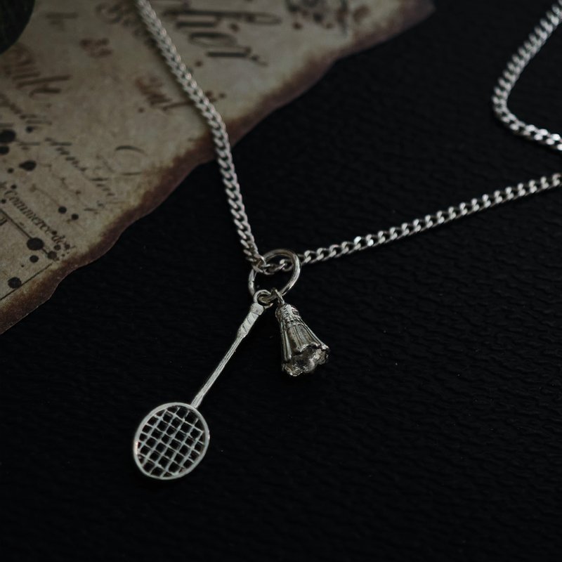 Yuqing 925 sterling silver necklace sterling silver necklace girls jewelry badminton badminton chain chain - Necklaces - Sterling Silver 