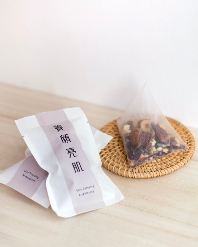 【ブライトニング＆ブライトニング】ローゼルサンザシアップルティー|カフェイン抜きフラワーティー（シングルパック） - ティーバッグ・茶葉 - 寄せ植え・花 カーキ