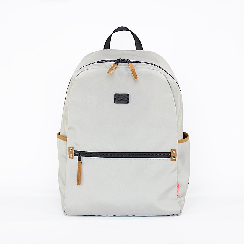 Super Light Oxford Nylon Backpack / Grey - กระเป๋าเป้สะพายหลัง - เส้นใยสังเคราะห์ สีเทา