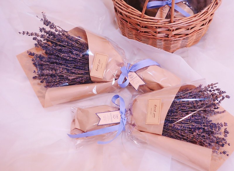 ▫One Flower□ original imported unfinished lavender dried bouquet - ตกแต่งต้นไม้ - พืช/ดอกไม้ สีม่วง