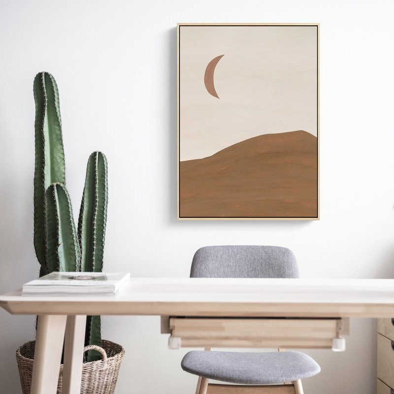 幾何 • 月 - 月亮/復古/暖色/家居/民宿/工作室/送禮/佈置/背景 - 海報/掛畫/掛布 - 棉．麻 多色