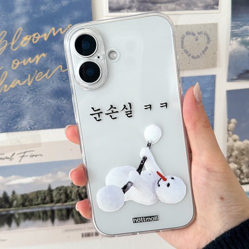 hottmall iPhone Galaxy Snow anti-drop and scratch-resistant for Transparent Phone Case
