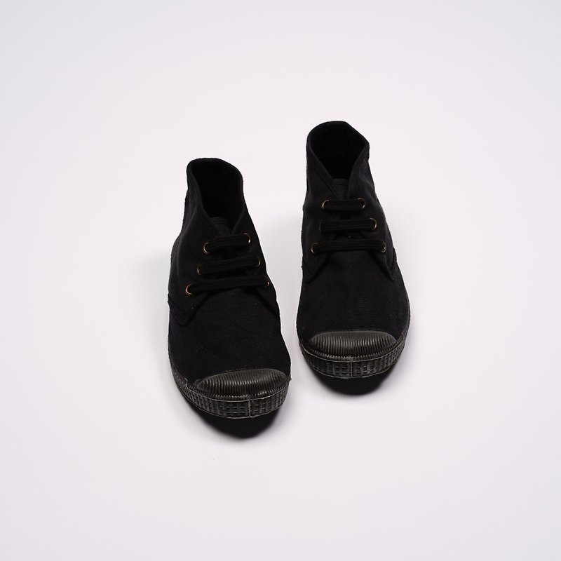 西班牙帆布鞋 CIENTA U60997 01 黑色 黑底 經典布料 童鞋 Chukka - 童裝鞋 - 棉．麻 黑色