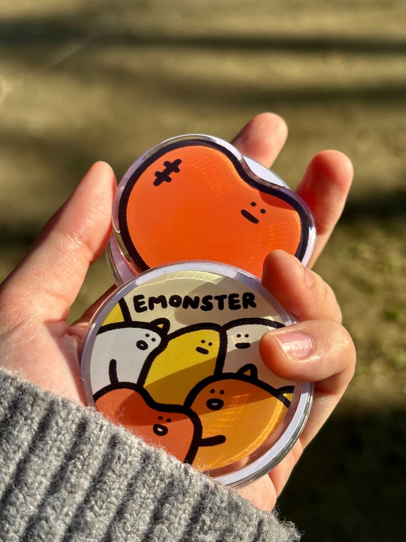 EMO怪獸手機支架 可磁吸或黏貼 - 手機/平板支架 - 壓克力 
