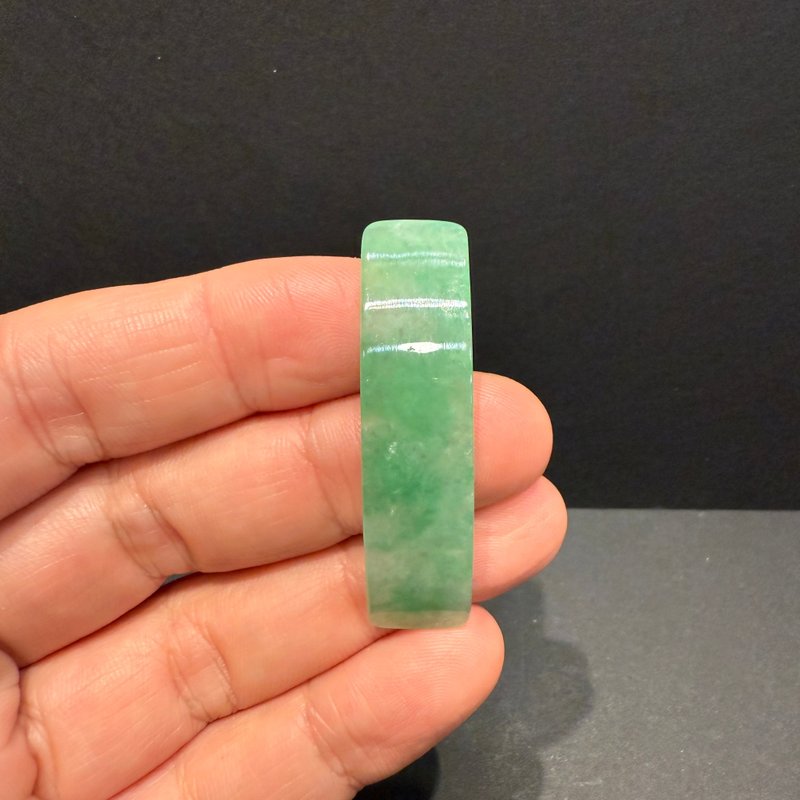 Hanyu Jewelry Natural Burmese Jadeite Ice Jadeite Pendant Apple Green Arched Slice - อื่นๆ - หยก 