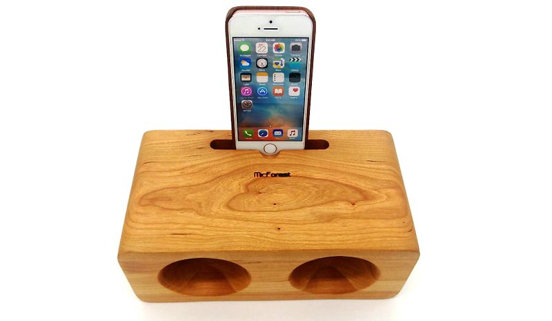Micro forest. Valei. Wooden speakers. Speaker. Cherry wood - ลำโพง - ไม้ สีส้ม