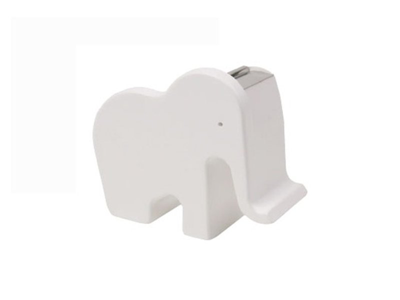 SUSS-日本Magnets動物系列桌上動物園系列小紙膠帶台(白色大象) - 其他 - 木頭 白色