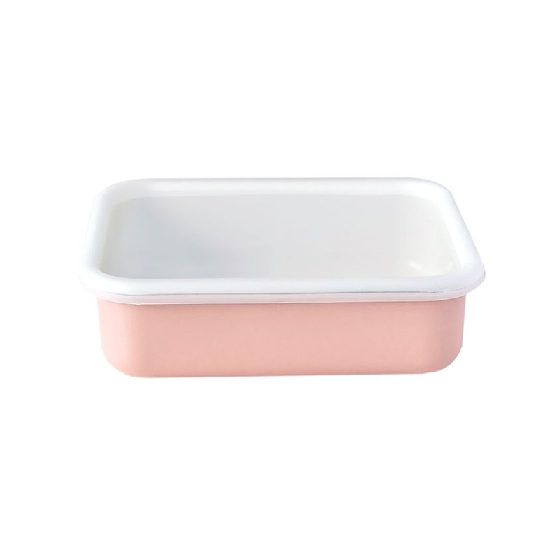 COTTON enamel baking box pink 1.35L - Cookware - Enamel Pink