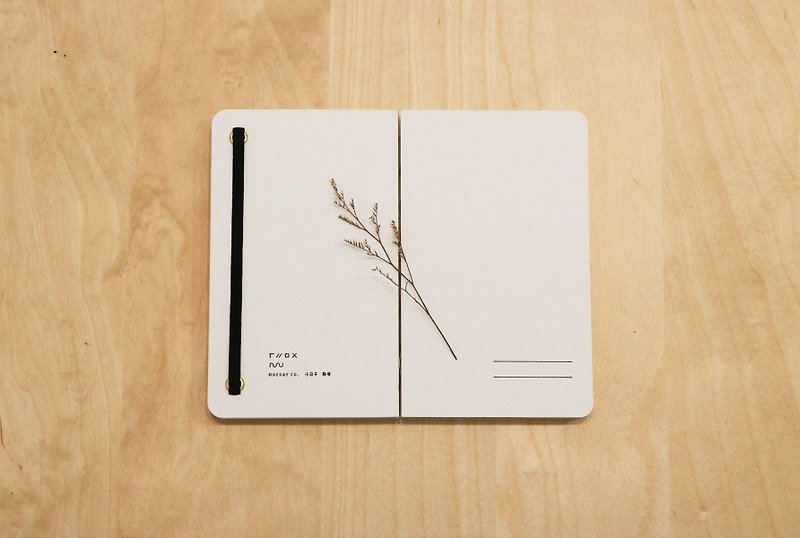 Simple life of a small day _ Paperback strap notebook - สมุดบันทึก/สมุดปฏิทิน - กระดาษ ขาว