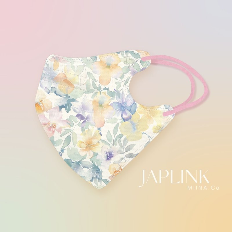 【標準】JAPLINK HEPA 高科技水駐極 立體醫療口罩-彩夢之境 - 口罩/口罩收納套 - 聚酯纖維 金色
