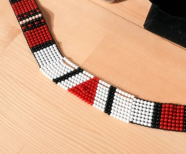 オリジナルアートステーション】ビーズネックレス｜台湾原住民族の衣装