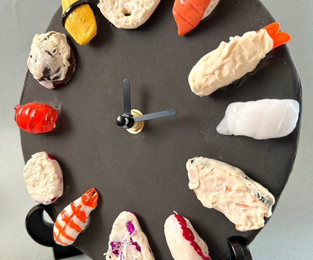 お寿司の掛け時計 寿司 桶 掛け時計 食品サンプル 寿司 日本 お土産