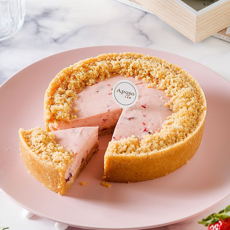Ai Bosuo [ストロベリーアンリミテッドチーズ6インチ]アップルデイリー母の日ケーキコンペティション第3位 - ケーキ・デザート - 食材 ピンク