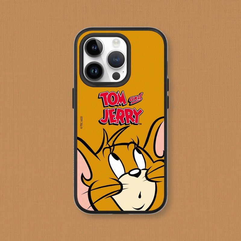 SolidSuit back cover mobile phone case　Tom and Jerry/Big-faced Jerry for iPhone - Phone Cases - Plastic Multicolor