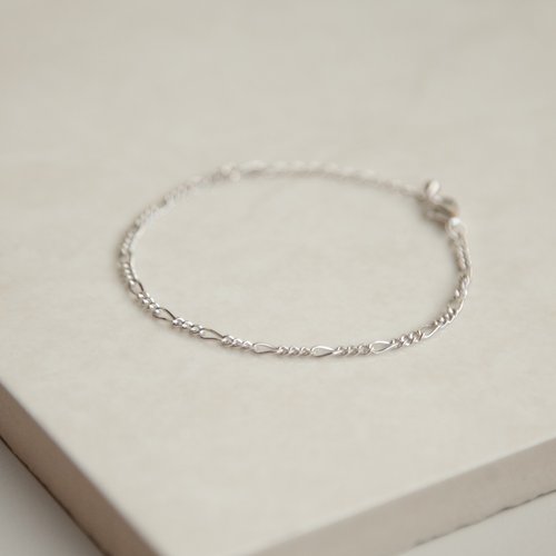 Isha Jewelry 純銀輕珠寶 925純銀手鍊/腳鍊 復古費加洛款 | 簡約設計 | 質感。百搭。個性