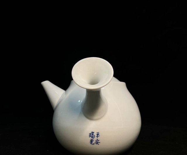 日本古美術】平安瑞光白瓷橫手急須茶壺- 設計館天然薌沉香檀香茶器香