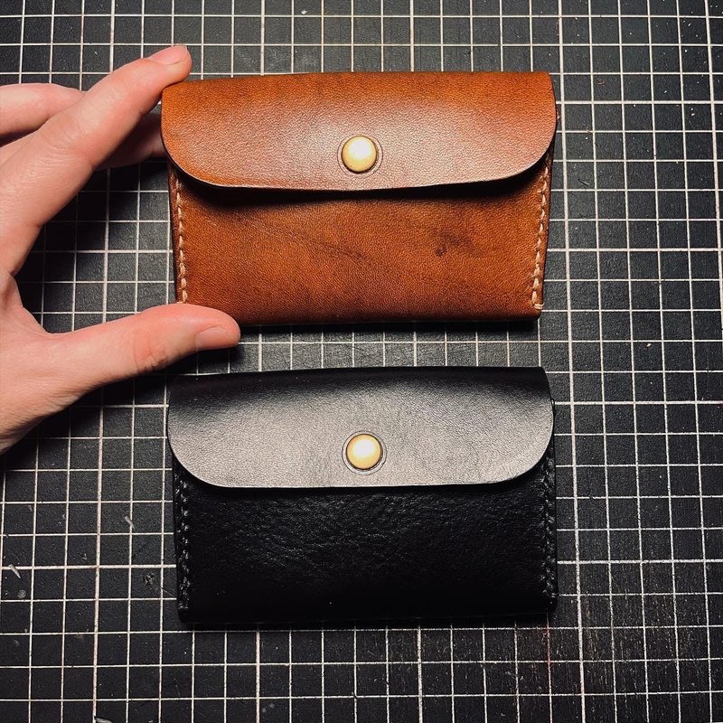 Universal small wallet - Coin Purses - Genuine Leather Brown