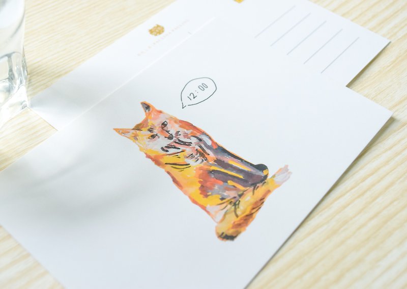 自然系列 - 狐狸 明信片／三送一 - 卡片/明信片 - 紙 橘色