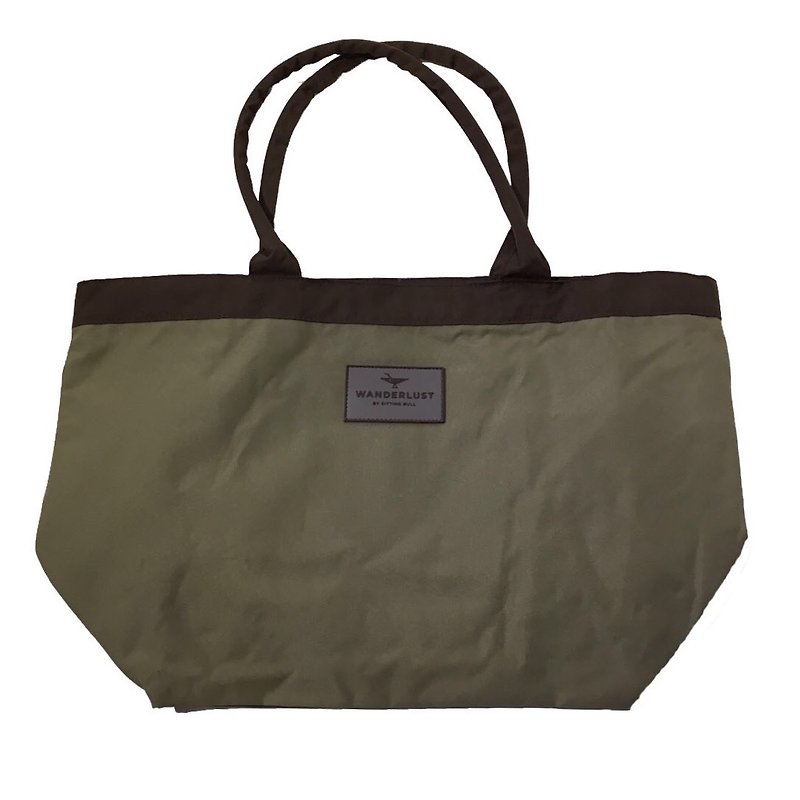 Tote bag (small). Brown - กระเป๋าแมสเซนเจอร์ - เส้นใยสังเคราะห์ 