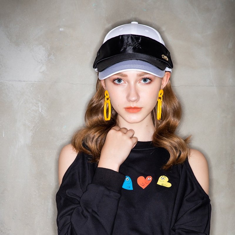 2-In-1 Double Visor Cap 2合1雙簷帽 - 帽子 - 尼龍 白色