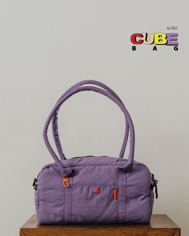 japfac CUBE Bag : PURPLE - 側背包/斜背包 - 尼龍 紫色