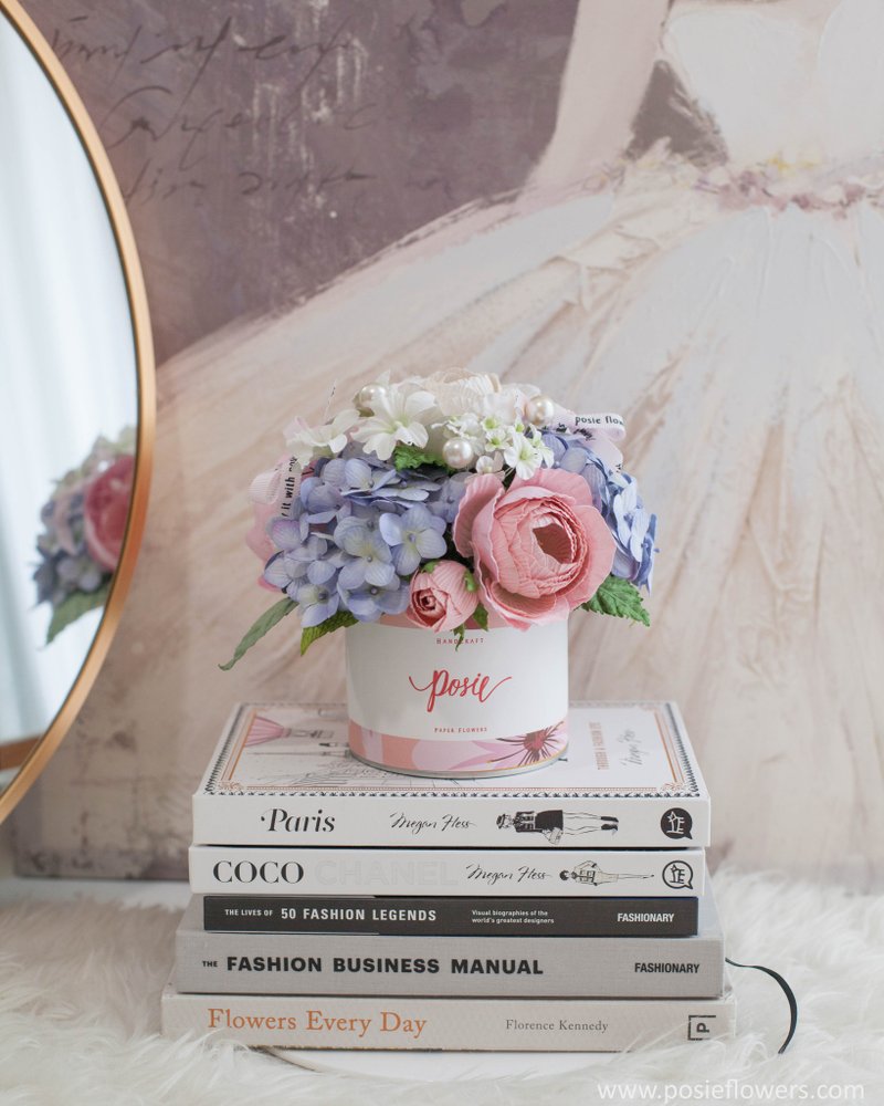 PASTEL PINK AND BLUE - Aromatic Medium Gift Box - 擺飾/家飾品 - 紙 粉紅色