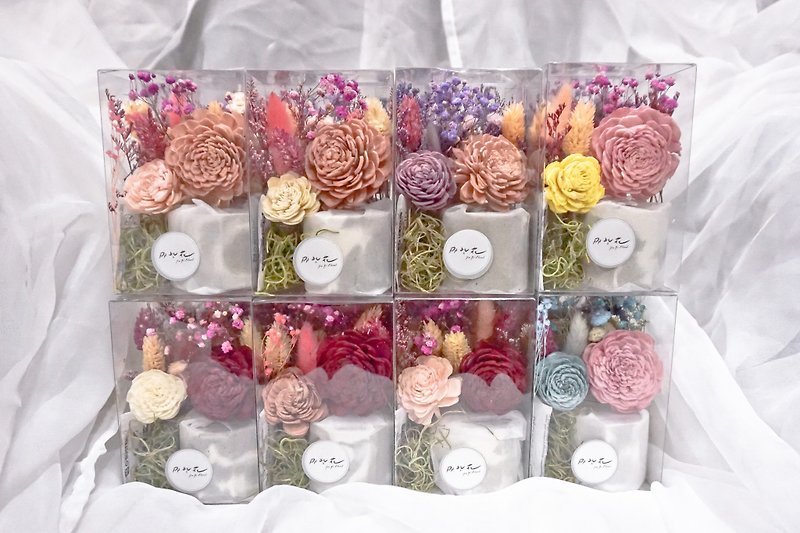 Diffuse small table flower dry flower DIY material package - Candles, Fragrances & Soaps - Plants & Flowers Transparent
