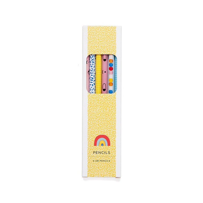 荷蘭Petit Monkey繽紛HB鉛筆(6入) - 鉛筆/自動鉛筆 - 木頭 多色